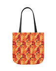 Golden Glamour Paws Canvas Tote Bag