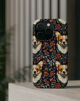 Floofy Corgi Blossom Blast Magnetic Tough Cases