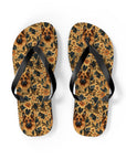 Autumnal German Shepherd Glamour Flip Flops