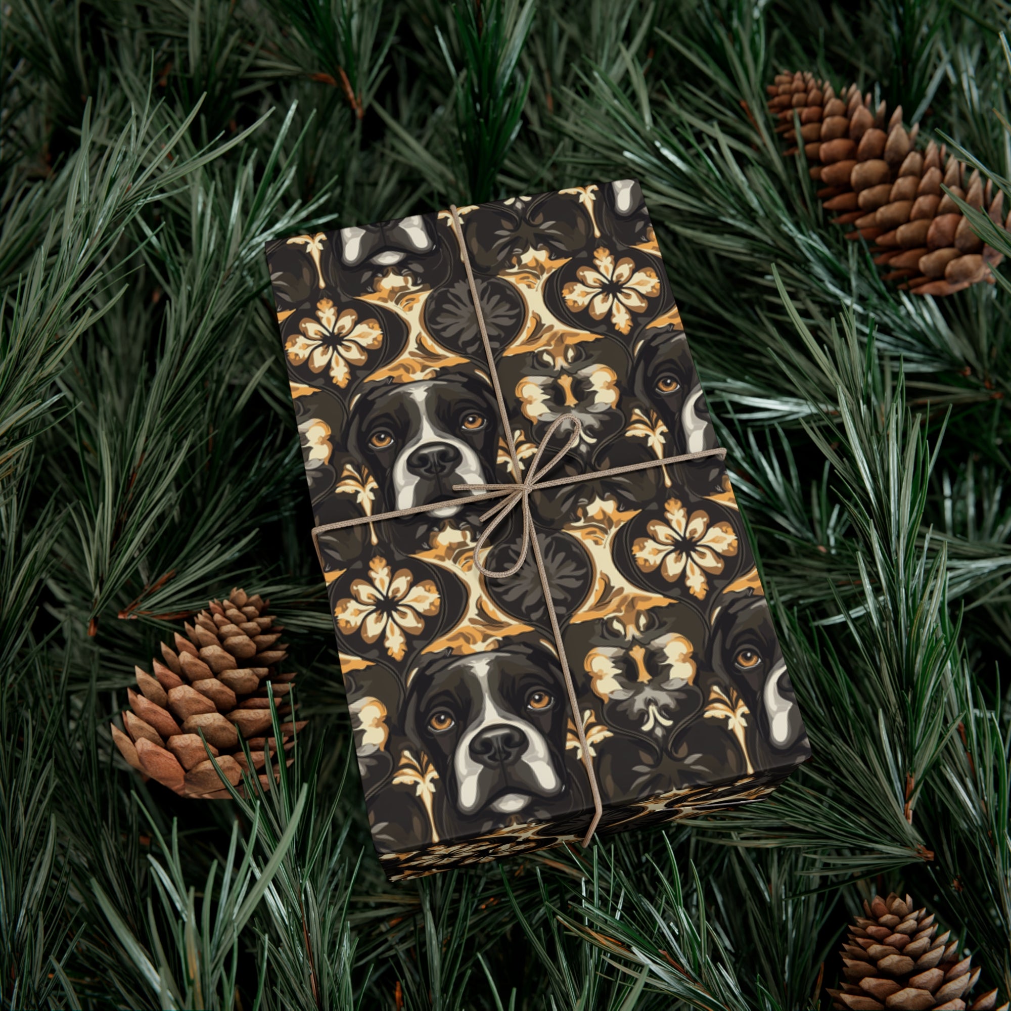 Manor Pup Boxer Royale Gift Wrap Papers