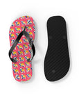 Bubblegum Glamour Bulldog Bouquet Flip Flops