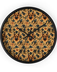 Autumnal German Shepherd Glamour Wall Clock