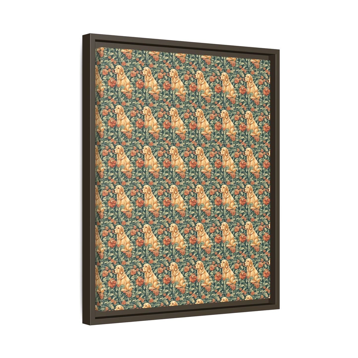 Blooming Goldie Glam Matte Canvas, Framed