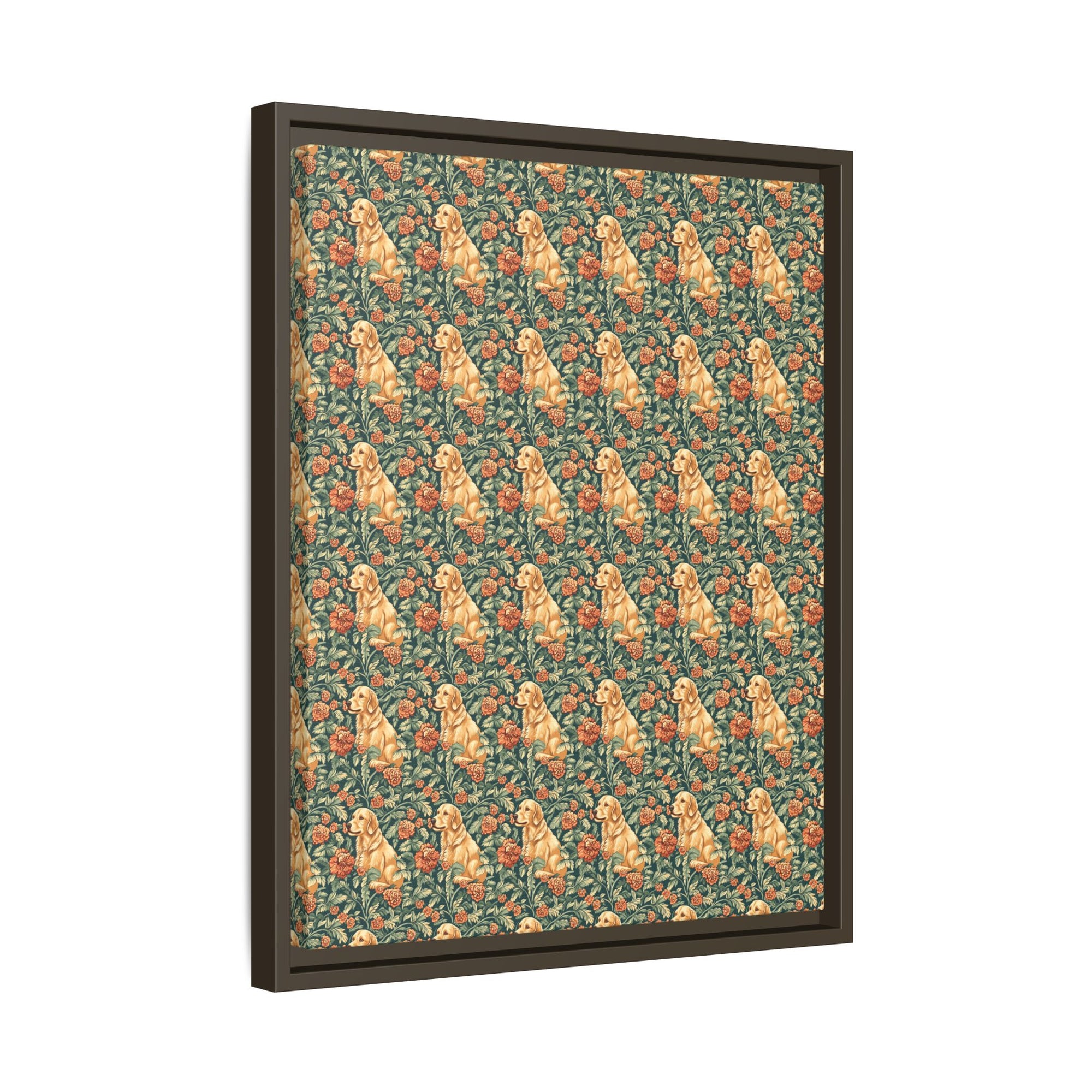 Blooming Goldie Glam Matte Canvas, Framed