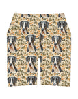 Majestic Great Dane Meadow High Waisted Yoga Shorts