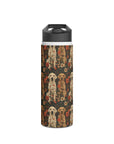 Blossoming Labradors Bouquet Stainless Steel Water Bottle