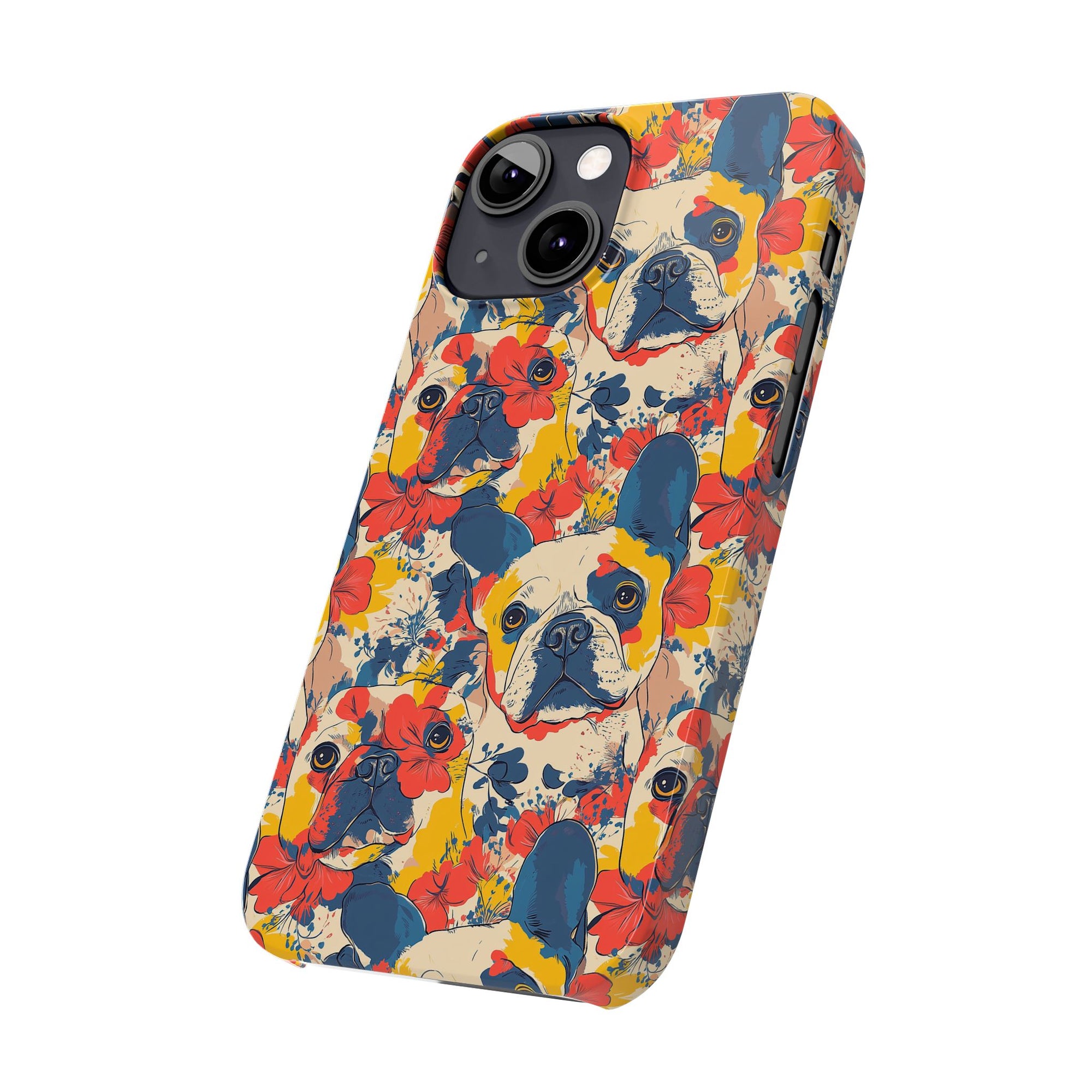 Bloom Pup Frenchietastic Splatter Slim Phone Cases