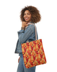 Golden Glamour Paws Canvas Tote Bag