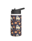 Bulldog Blossom Bonanza Stainless Steel Water Bottle