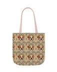 Bowtie Boxer Bliss Canvas Tote Bag