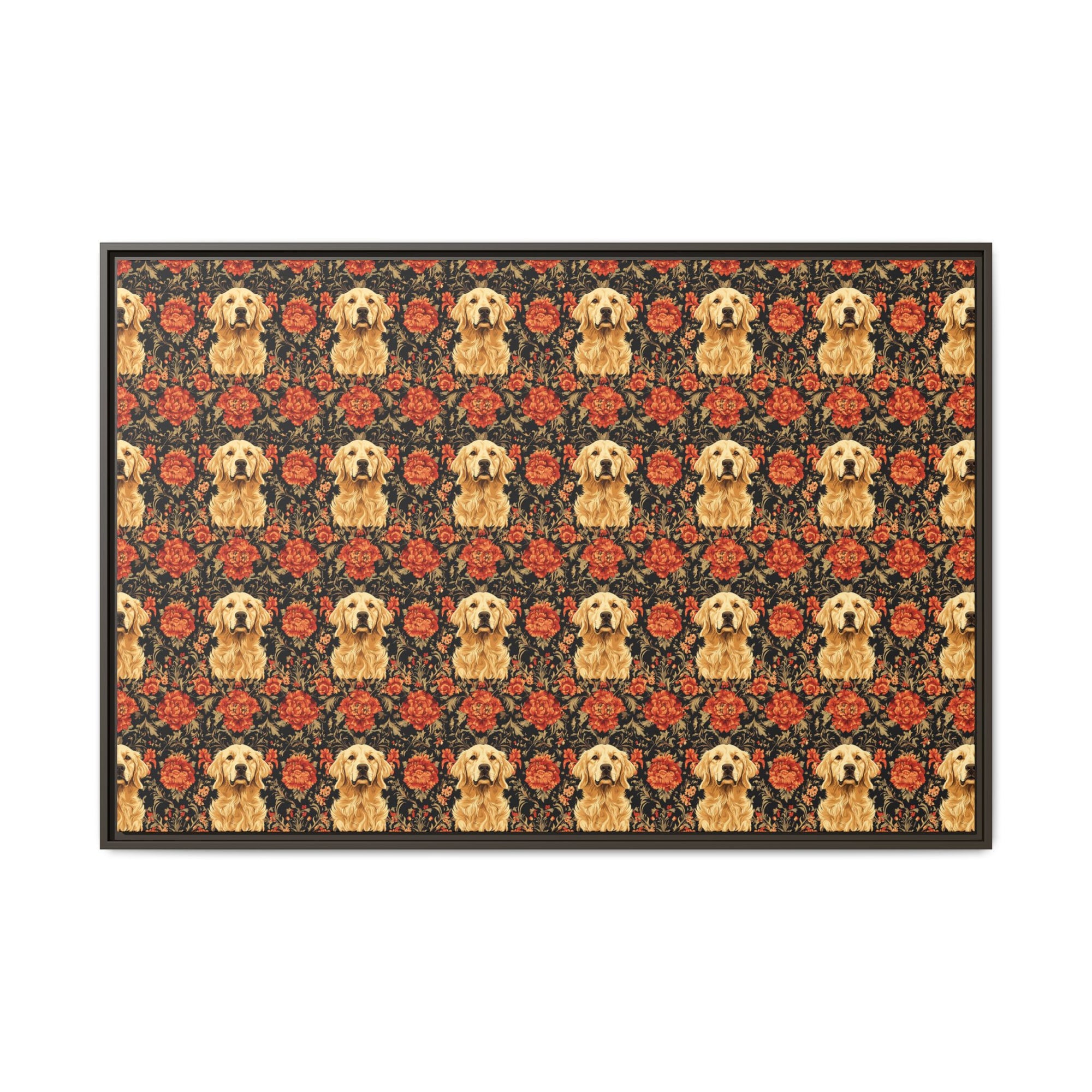 Golden Pawsatronic Tapestry Matte Canvas, Framed