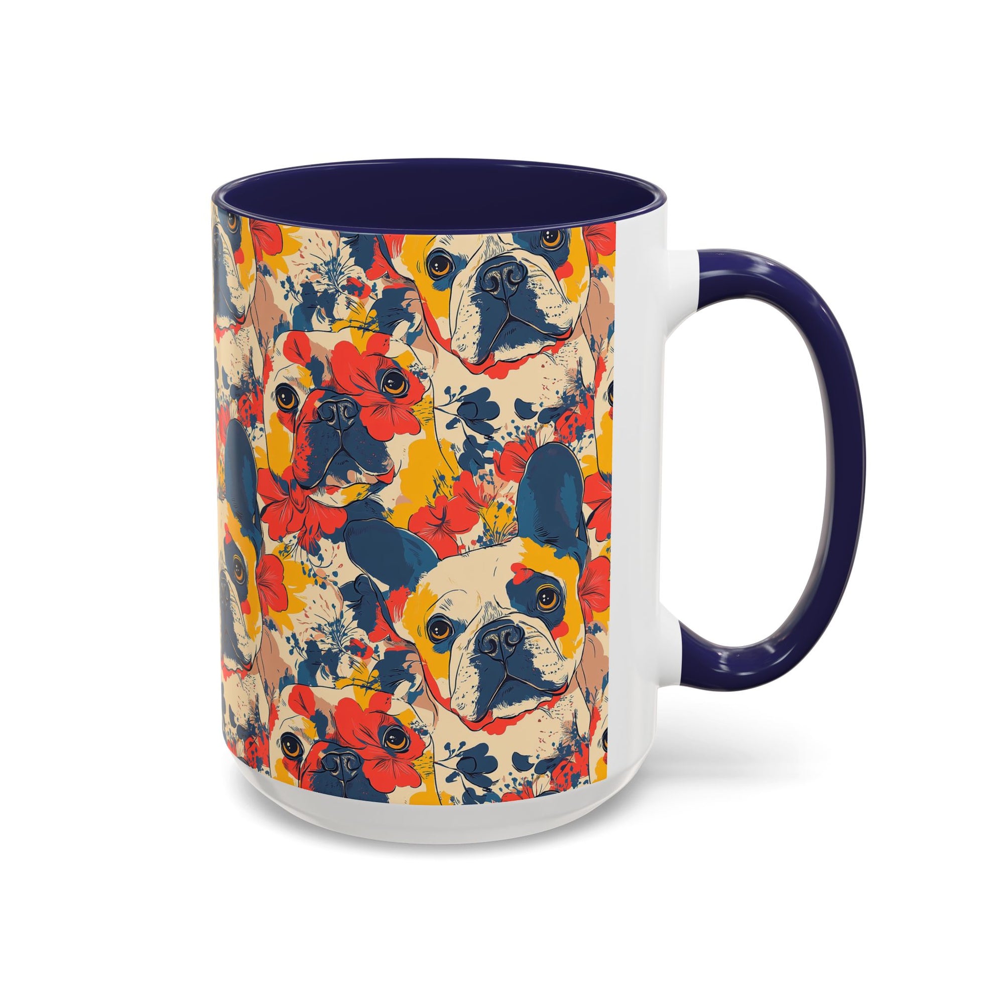 Bloom Pup Frenchietastic Splatter Accent Coffee Mug