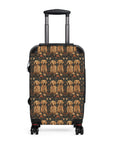 Fanciful Golden Paradise Blossom Suitcase