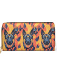 Impressionistic German Shepherds Zipper Wallet