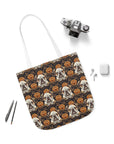 Bloomingly Bulldogistic Bouquet Canvas Tote Bag