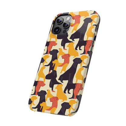 Modern Charm Labrador Chic Slim Phone Cases