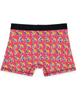 Bubblegum Glamour Bulldog Bouquet Men's Boxers