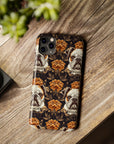 Bloomingly Bulldogistic Bouquet Slim Phone Cases