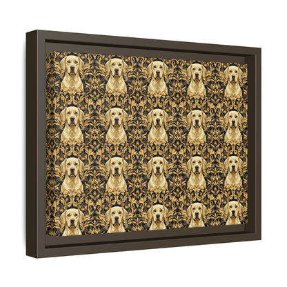 Royal Pawsitivity Labs Matte Canvas, Framed