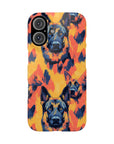 Impressionistic German Shepherds Slim Phone Cases