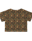 Labrador Lush Pooch Tapestry Crop Tee