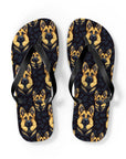 Majestic Hound Couture: German Shepherd LuxeBlend Flip Flops