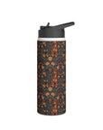 Dapper Dachshund Embroidery Elegance Stainless Steel Water Bottle