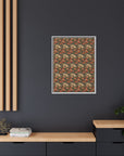 Blooming Pug Paradise Matte Canvas, Framed