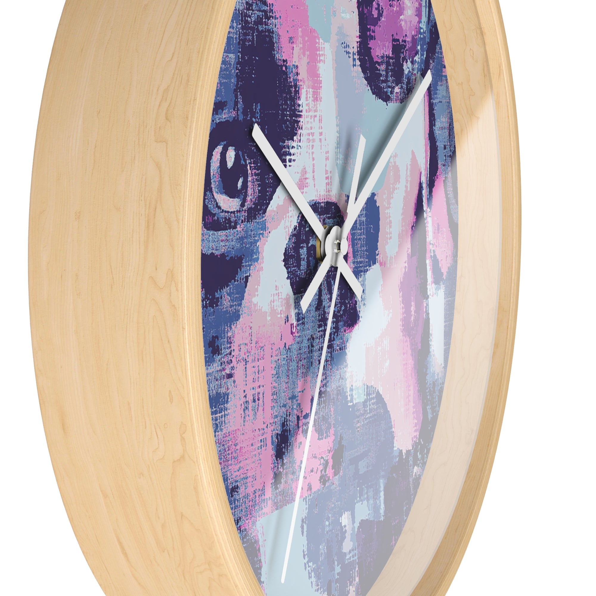 Funky Geometric Boxerista Wall Clock