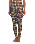 Pawsome Rottweiler Royalty Plaid High Waisted Yoga Leggings