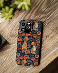 Floral Pawsome Dachsund Delight Slim Phone Cases