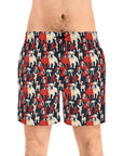 Bulldoggy Bliss Chomper Men's Mid-Length Swim Shorts