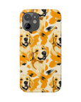 Golden Glitz 'n Glamour Woofwear Slim Phone Cases