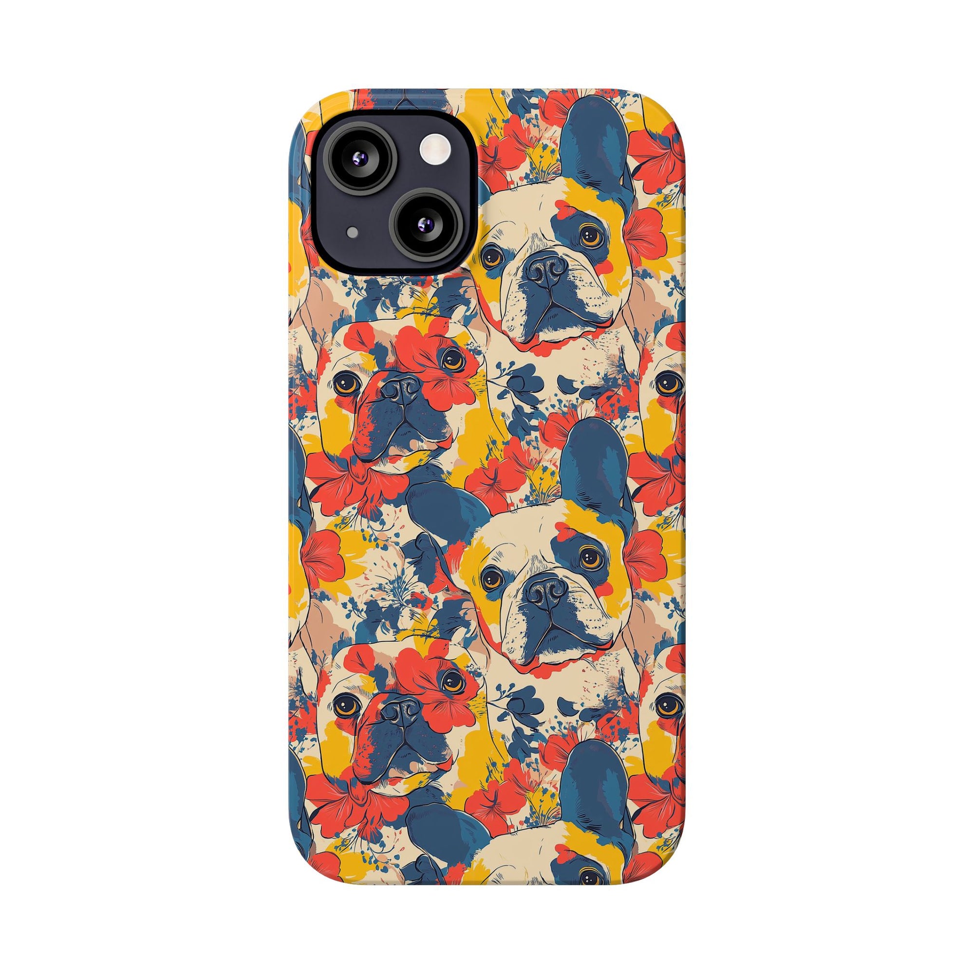 Bloom Pup Frenchietastic Splatter Slim Phone Cases