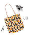 Modern Charm Labrador Chic Canvas Tote Bag