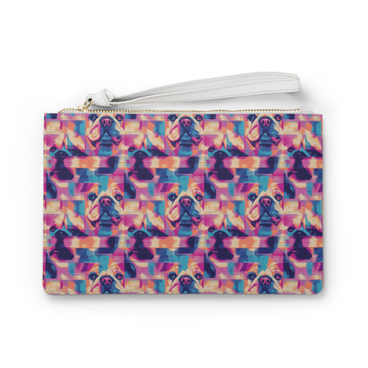 Dazzling Bulldog Chic Clutch Bag