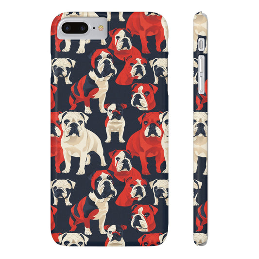 Bulldoggy Bliss Chomper Slim Phone Cases