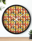 Corgi Chic Popart Pup Wall Clock