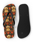 Golden Pawsatronic Tapestry Flip Flops