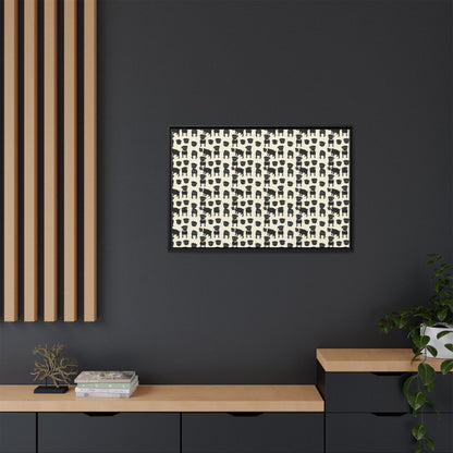 Puggie Pout Perfection Matte Canvas, Framed