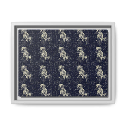 Celestial Boxer Bliss Matte Canvas, Framed