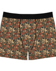 Blooming Pug Paradise Men's Boxer Briefs