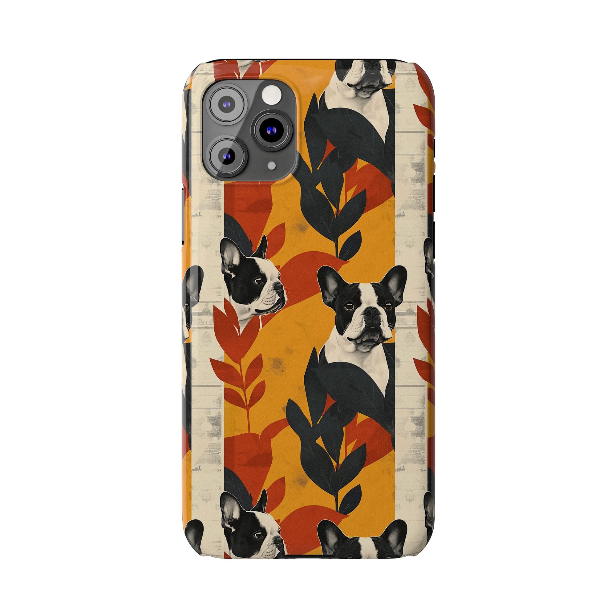 Chic Frenchie Charm Slim Phone Cases