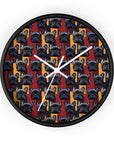 Chic Canine Checkmate - Frenchie Edition Wall Clock