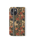 Blooming Pug Paradise Flip Cases