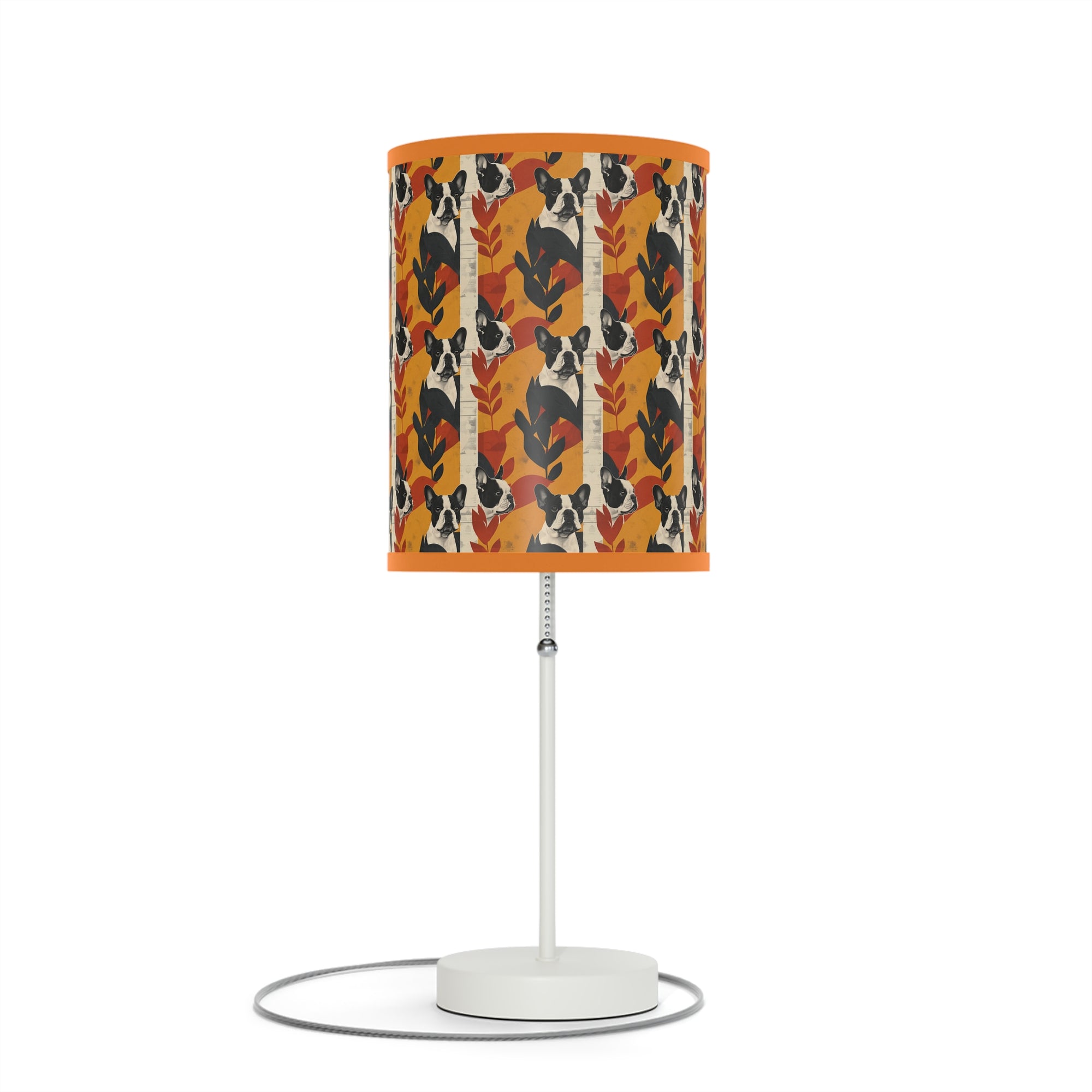 Chic Frenchie Charm Lamp on a Stand