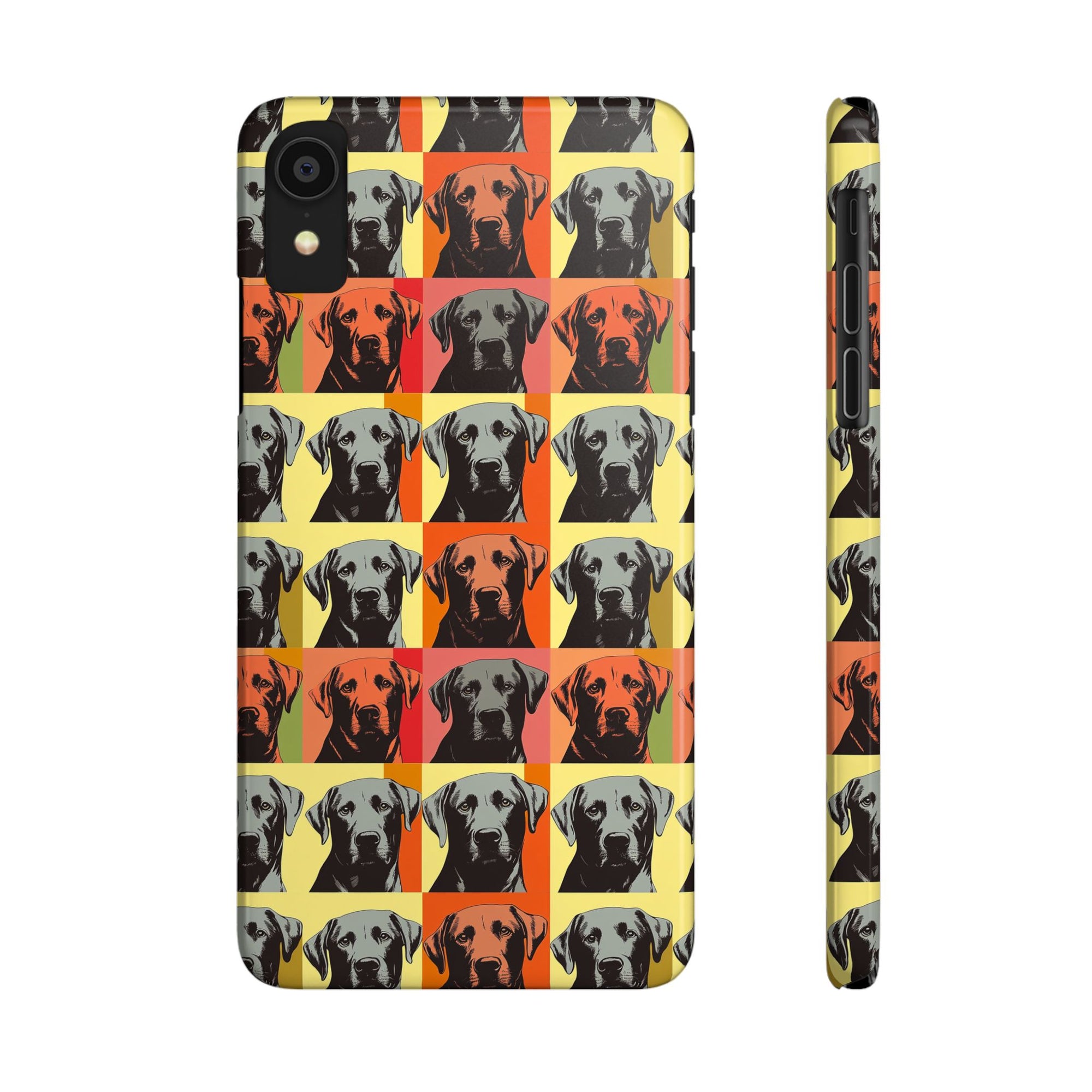 Whimsical Warhol Labrador Slim Phone Cases