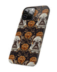 Bloomingly Bulldogistic Bouquet Slim Phone Cases