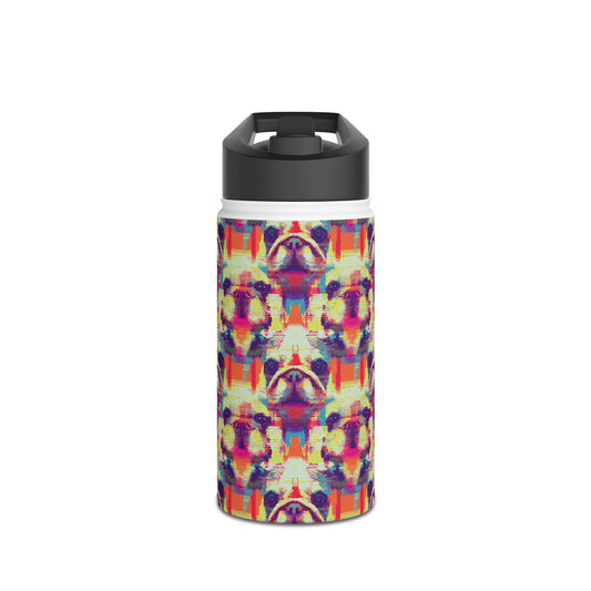 Glitchy Bulldog Blitz Stainless Steel Water Bottle