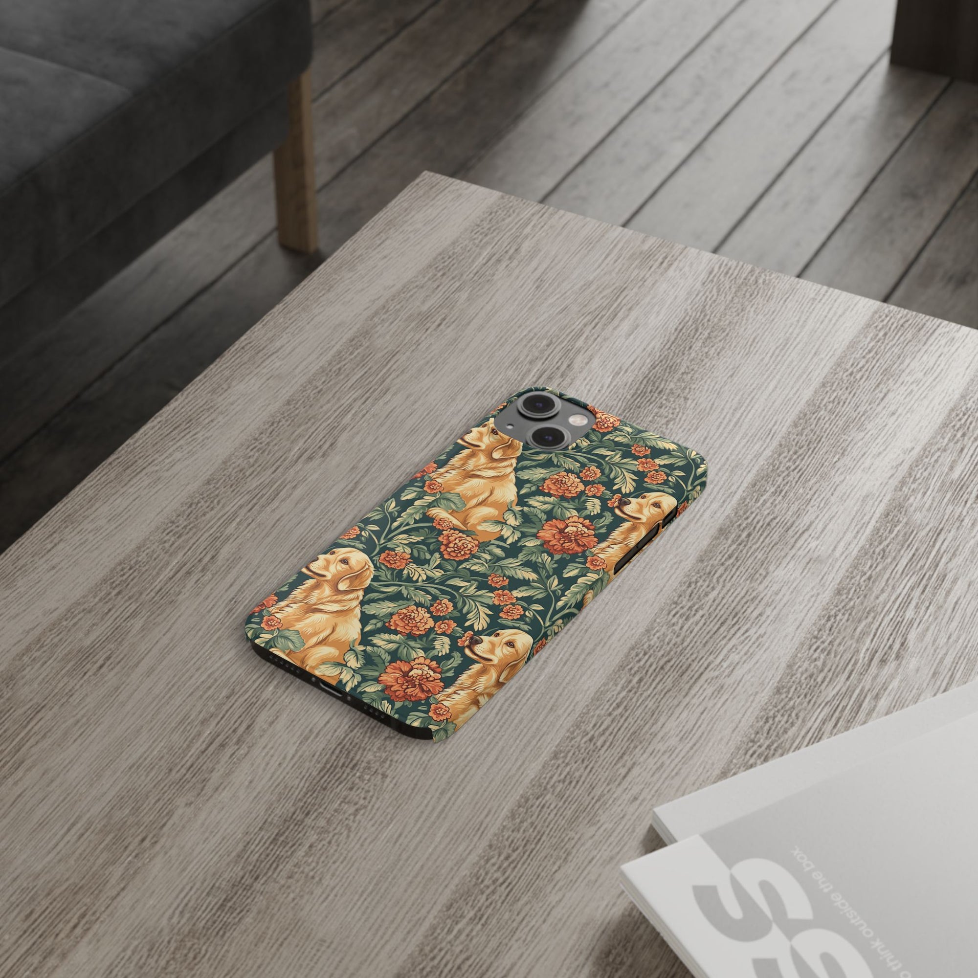 Blooming Goldie Glam Slim Phone Cases